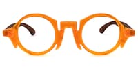Charlie Round Orange Glasses0