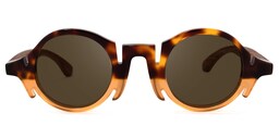 Charlie Round Tortoise Sunglasses0