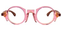 Charlie Round Pink Glasses0
