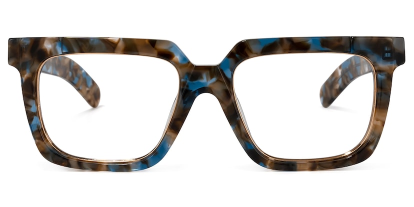 Pitts Square Blue-Floral Glasses