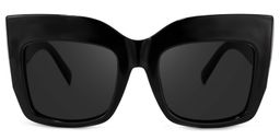 Alberta Cat Eye Black Sunglasses0