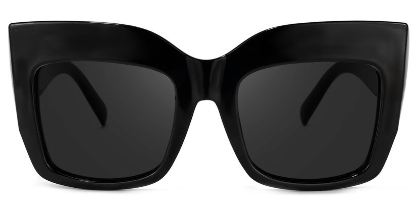 Alberta Cat Eye Black Sunglasses