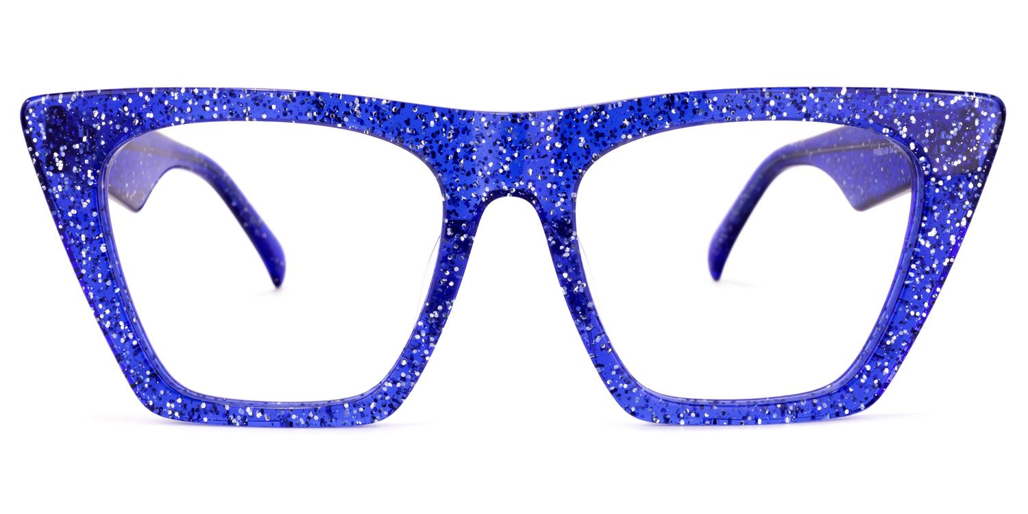 Cecile Cat Eye Blue Glasses | Zeelool Glasses0