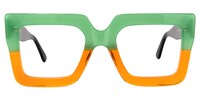 Brandon Square Orange Glasses0