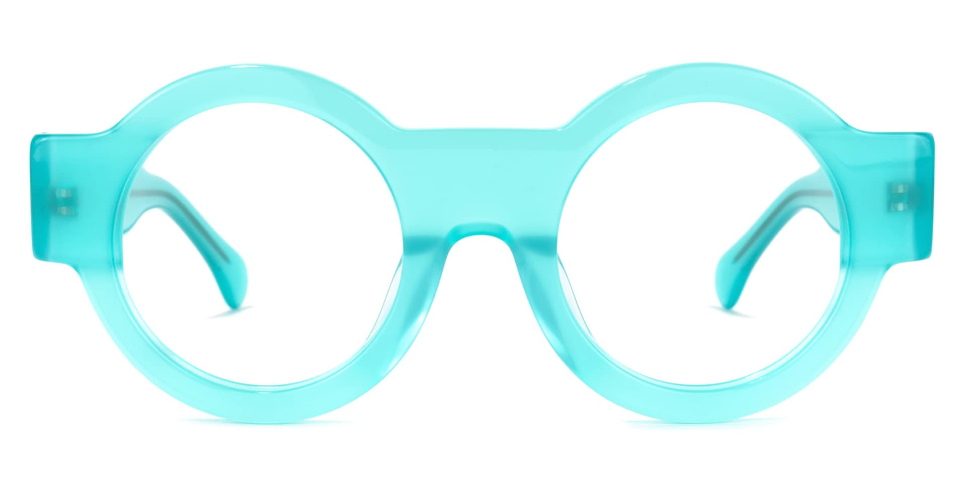 Hardnett Round Turquoise Glasses | Zeelool Glasses0