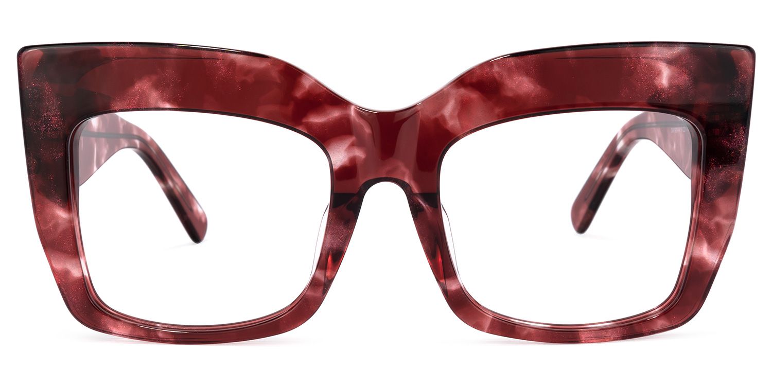 Charmaine Cat Eye Burgundy Glasses | Zeelool Glasses0