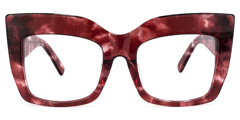 Charmaine Cat Eye Burgundy Glasses | Zeelool Glasses0