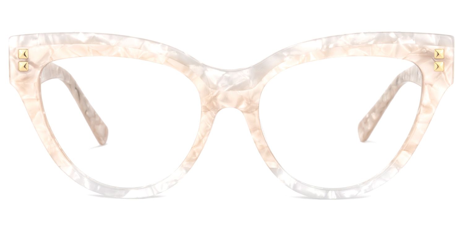 Cascata Cateye Creamy Glasses | Zeelool Glasses0
