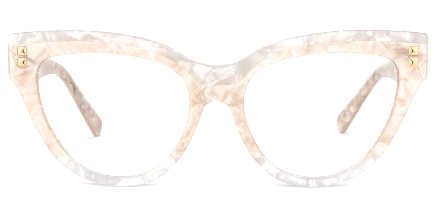 Cascata Cateye Creamy Glasses0
