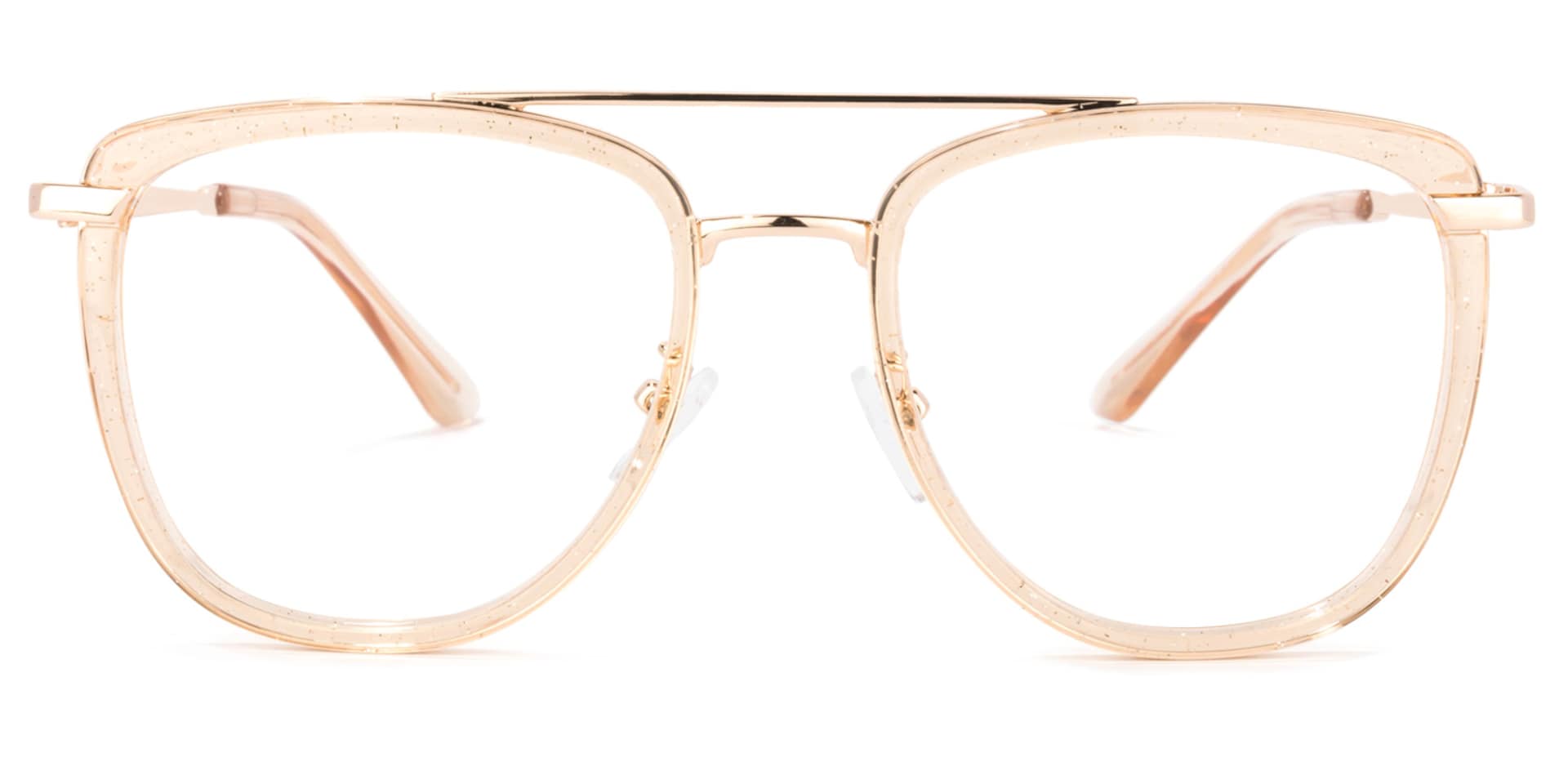 Sanders Aviator Champagne Glasses | Zeelool Glasses0