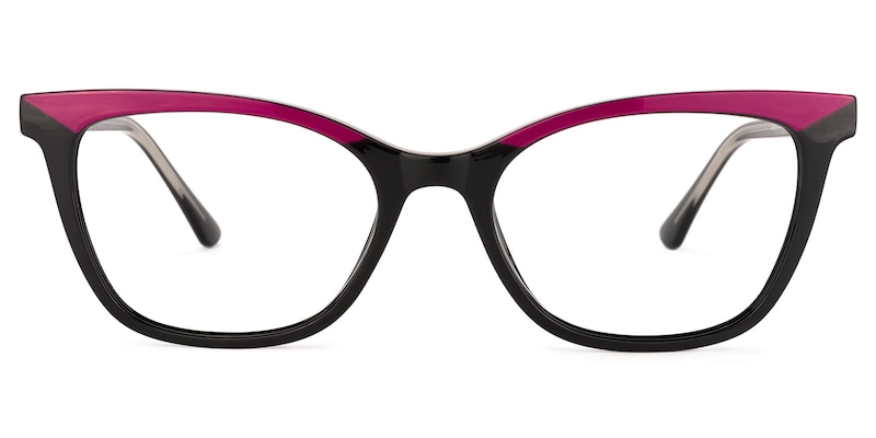 Graham Square Black Glasses | Zeelool Glasses0