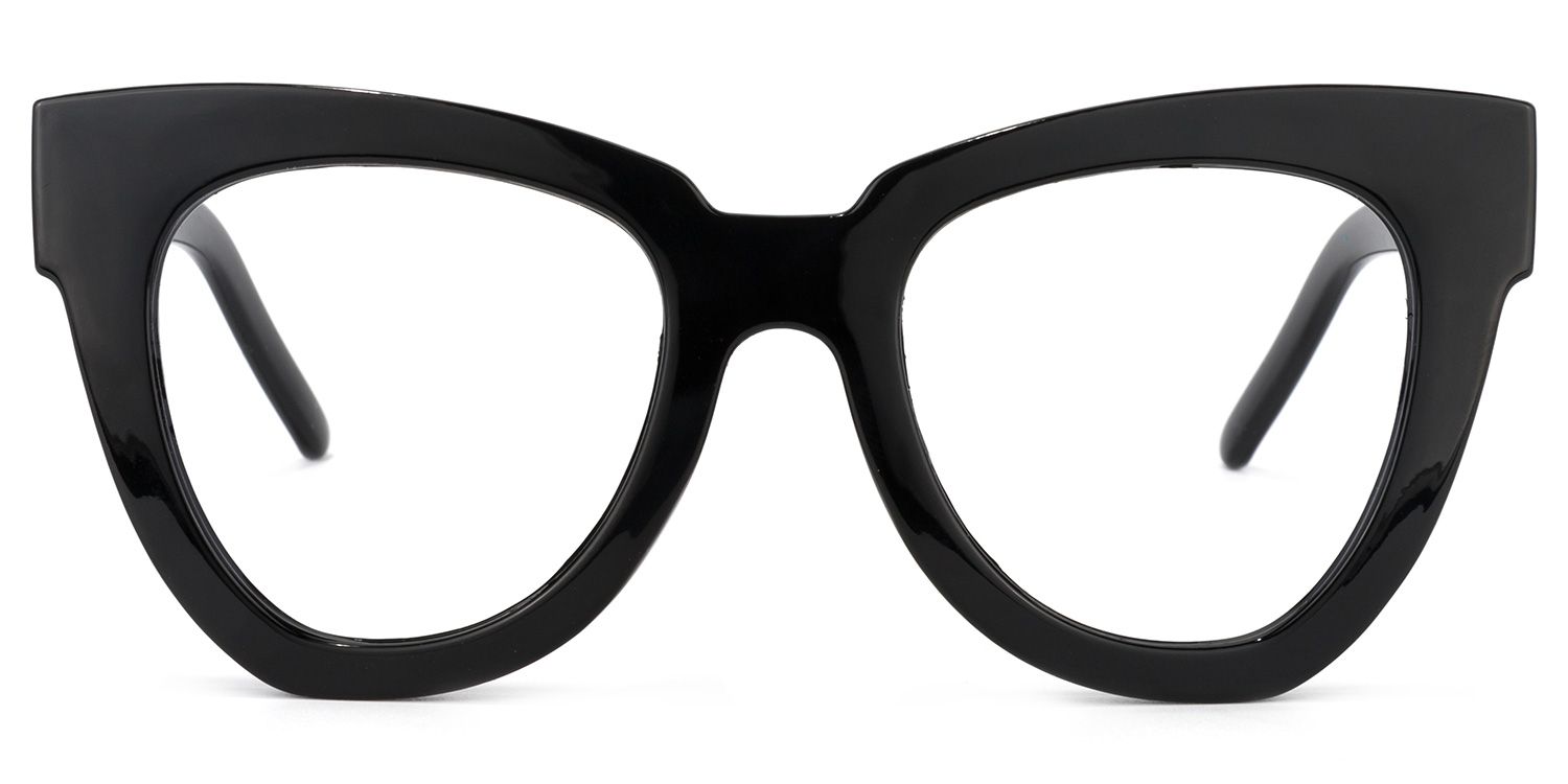Hassan Cateye Black Glasses | Zeelool Glasses0