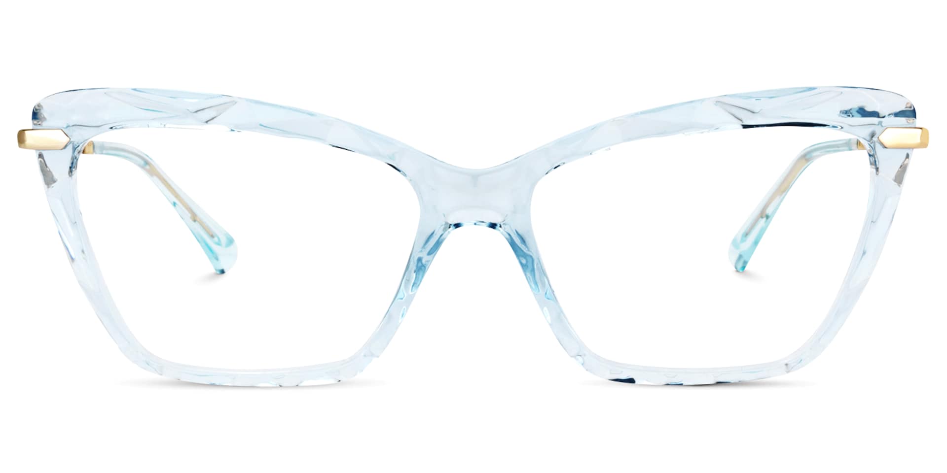 Juliet Cateye Light Blue Eyeglasses and Translucent Frame0