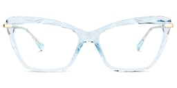 Juliet Cateye Light Blue Glasses0