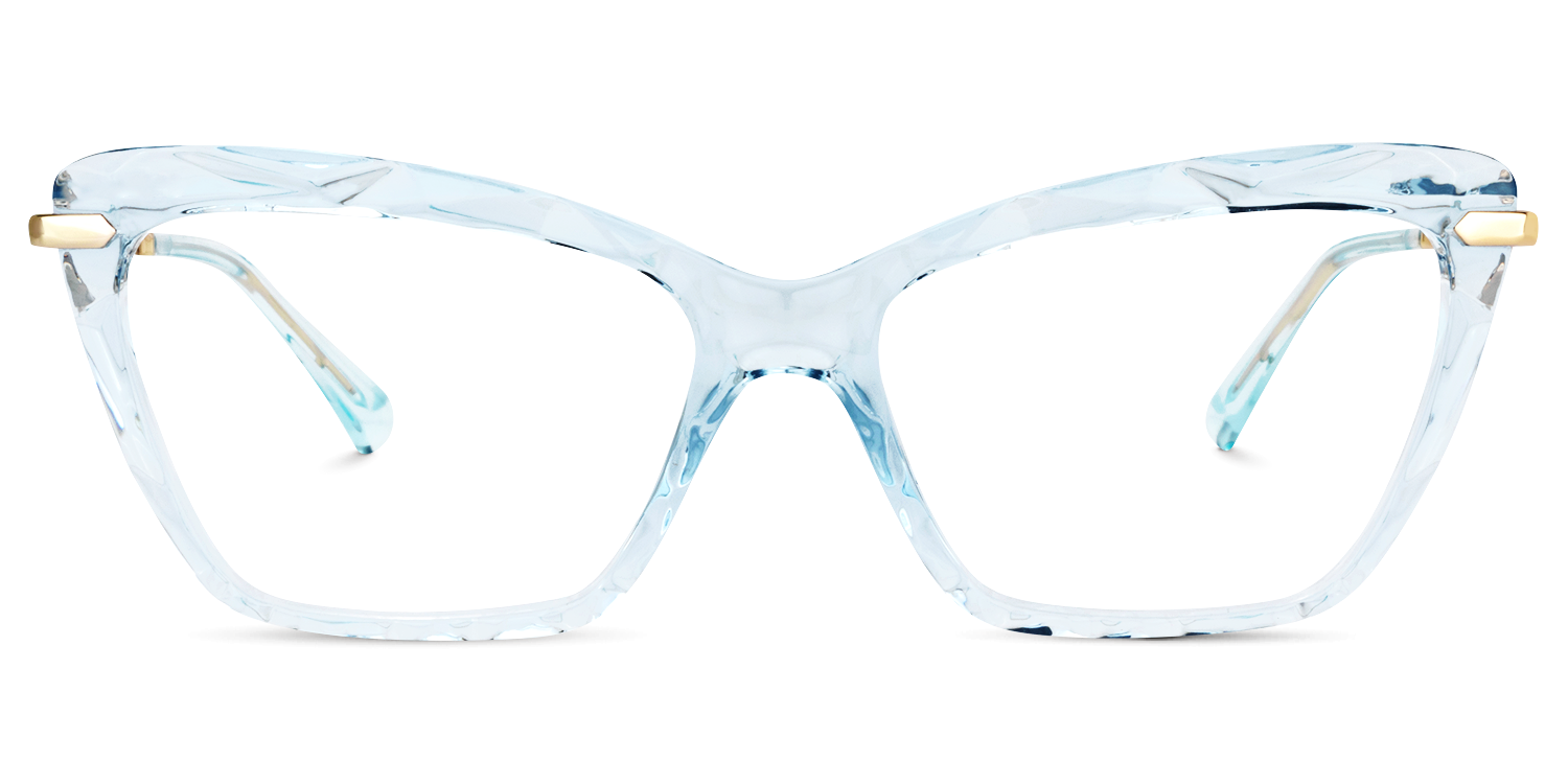 Juliet Cateye Light Blue Glasses | Zeelool Glasses0