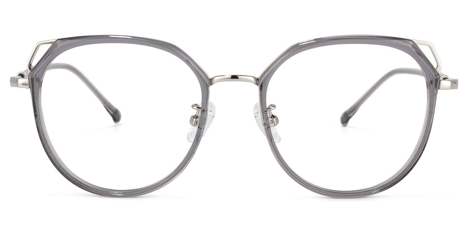 Ofelia Cateye Gray Glasses | Zeelool Glasses0