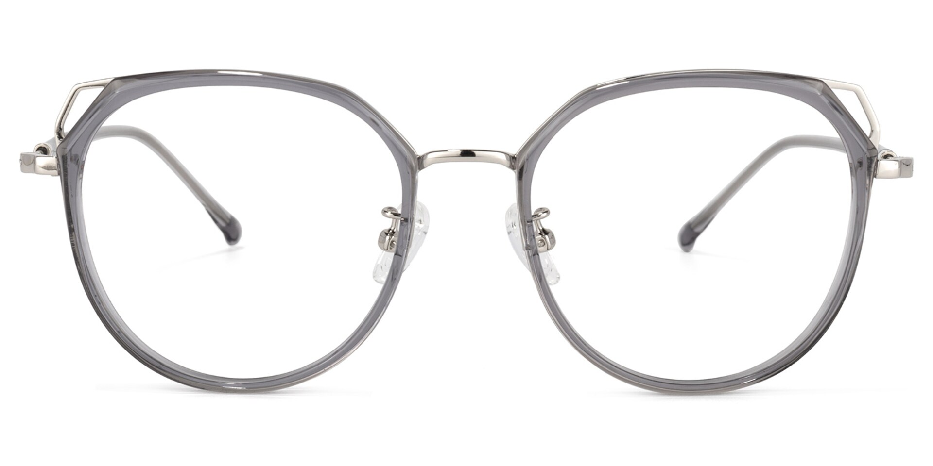 Ofelia Cateye Gray Glasses | Zeelool Glasses0