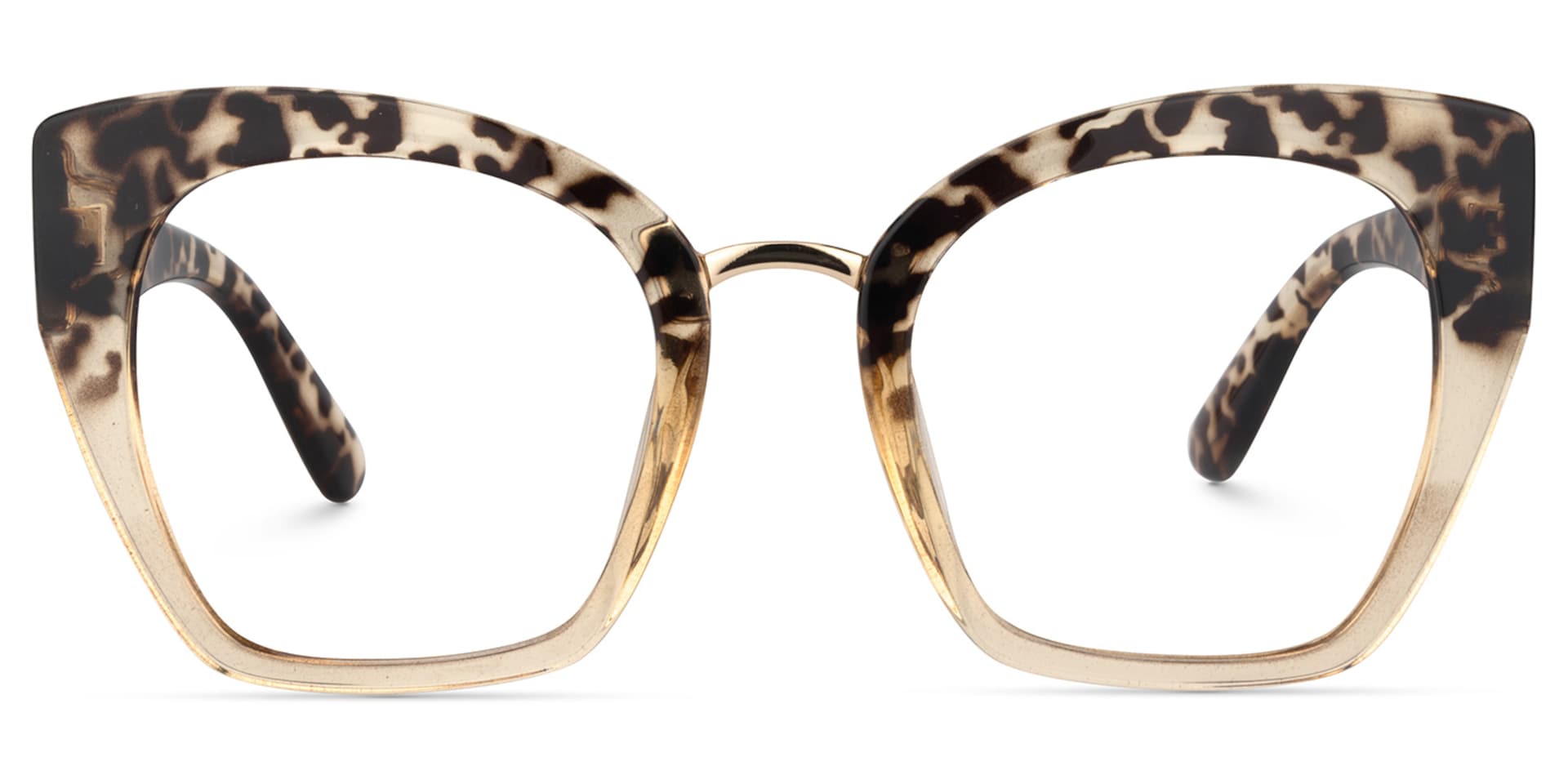 Denis Cat-eye Light Blonde Tortoise Frame Glasses0