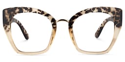 Denis Cat Eye Light Tortoise Glasses0