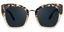 Denis Cat Eye Light Tortoise Sunglasses0