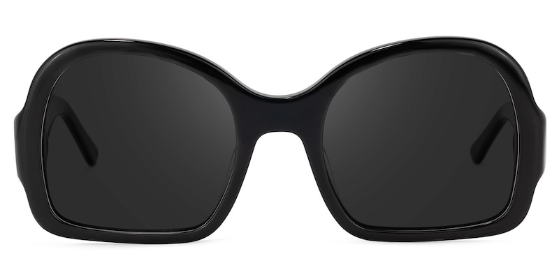 Peffer Geometric Black Sunglasses | Zeelool Glasses0
