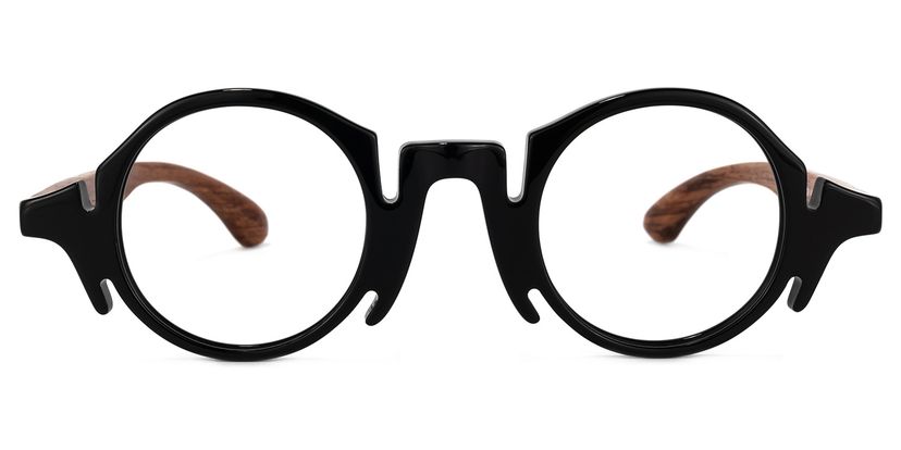 Charlie Black Round Glasses