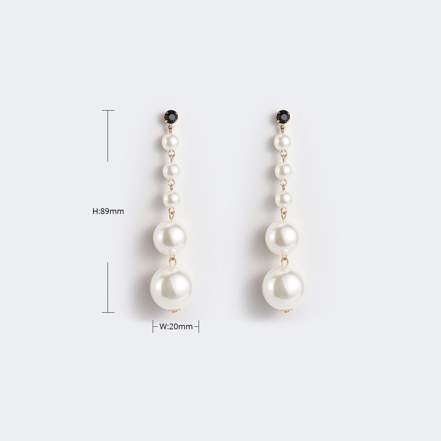 Vintage Elegant White Pearl Earrings  | Zeelool Glasses3