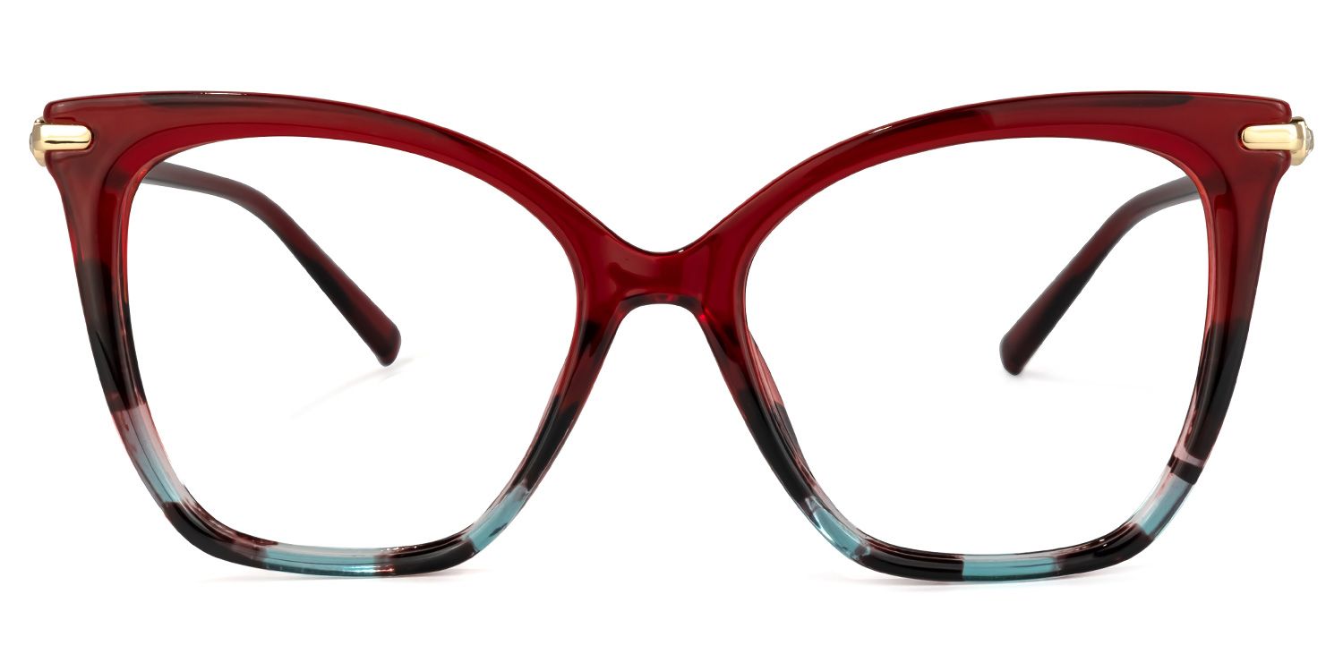 Lamar Butterfly Red Glasses | Zeelool Glasses0