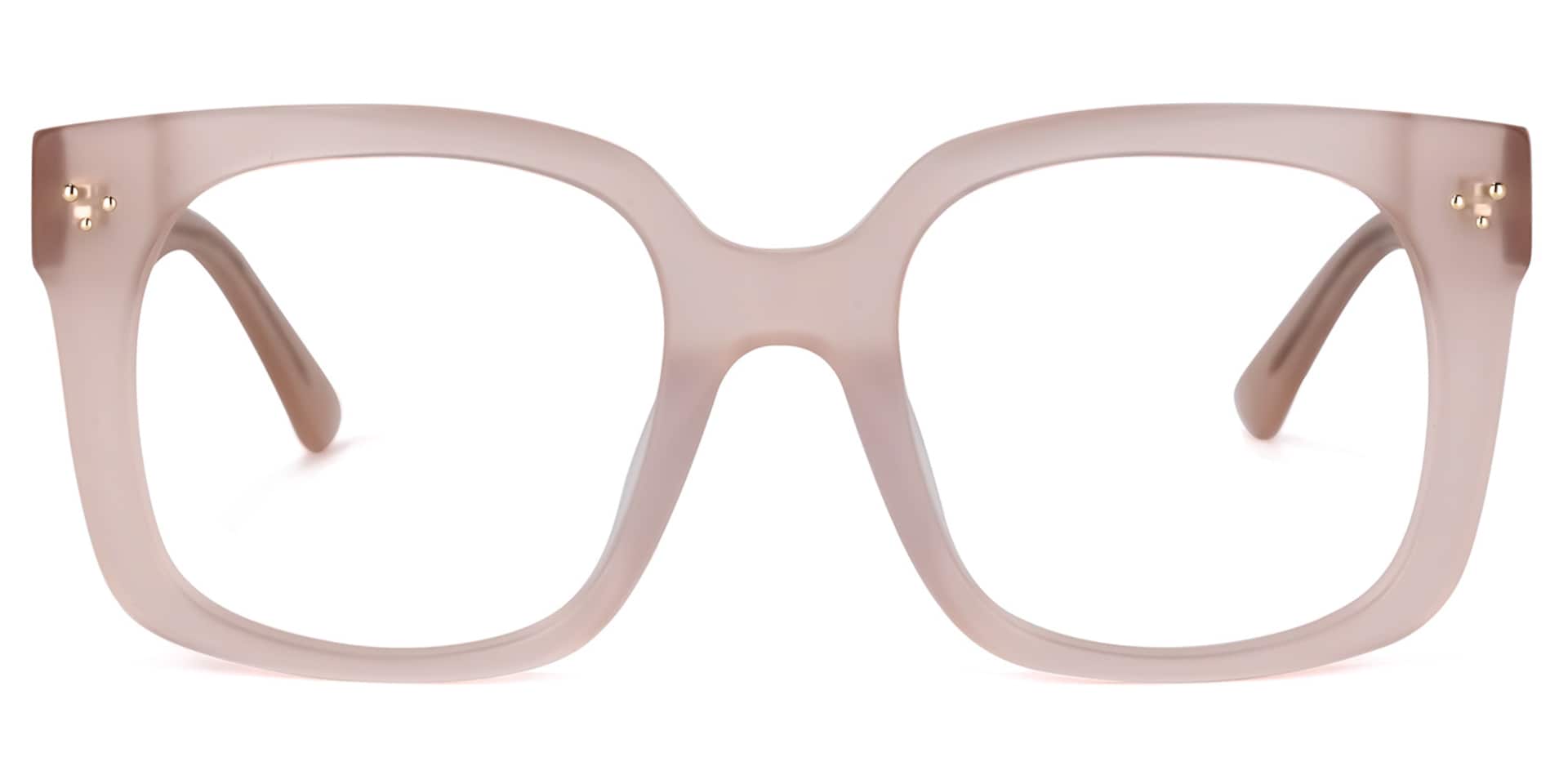 Paisley Square Pink Glasses | Zeelool Glasses0