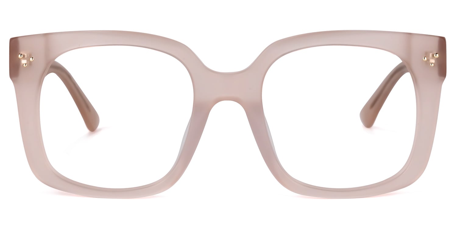 Paisley Square Pink Glasses | Zeelool Glasses0