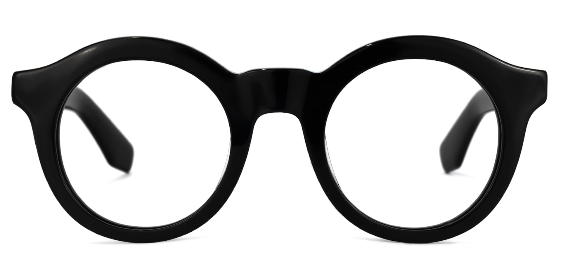Barger Round Black Glasses | Zeelool Glasses0