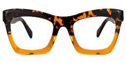 Benitez Square Tortoise Glasses0