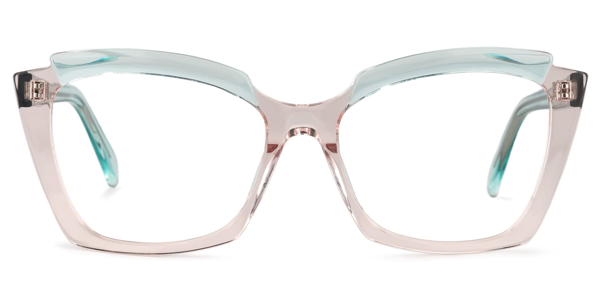 Benesa Browline Champagne Glasses | Zeelool Glasses0