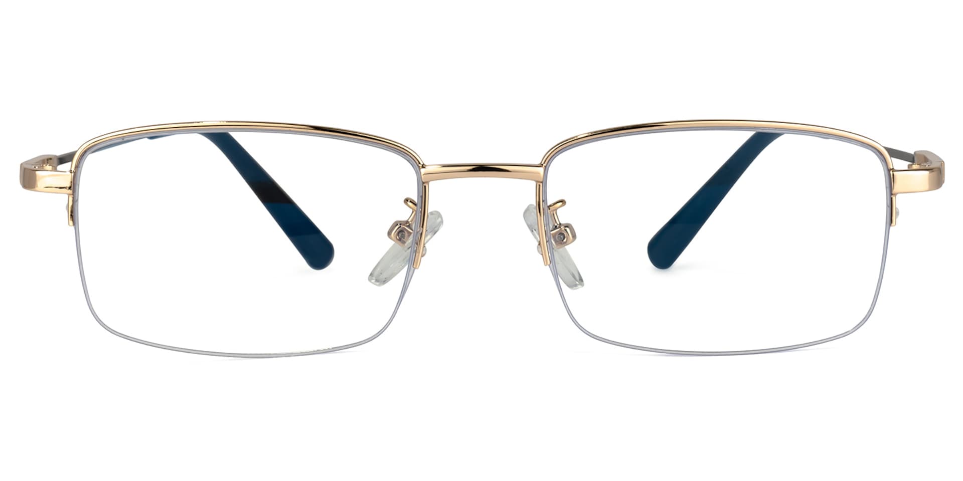Baggett Rectangle Gold Glasses | Zeelool Glasses0