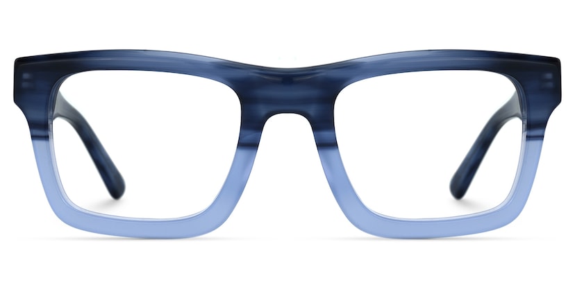 Riley Rectangle Blue Glasses