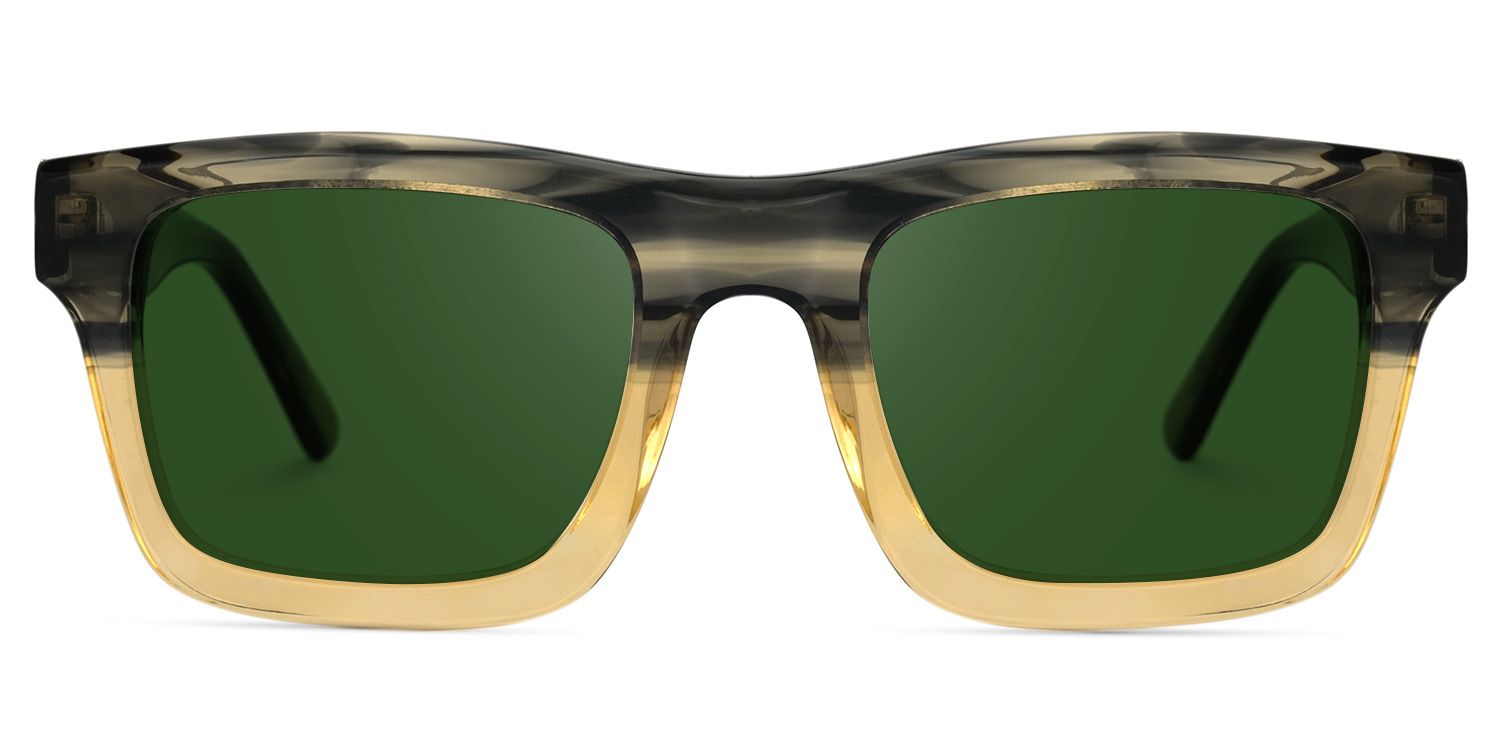 Riley Acetate Cameo-Green Frame Sunglasses | ZEELOOL0