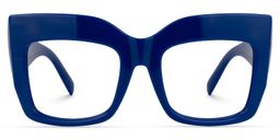Alberta Blue Square Glasses0