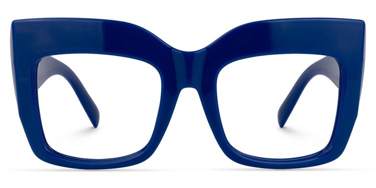 Alberta Cat Eye Blue Glasses
