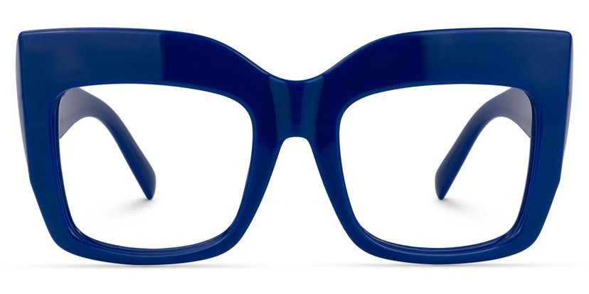 Alberta Blue Square Glasses