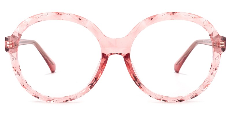 Lila Round Pink Glasses | Zeelool Glasses0