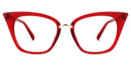 Chandrikar Cat Eye Red Glasses0