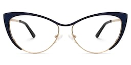 Ellen Cateye Dark Blue Glasses0