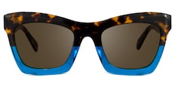 Benitez Square Blue Glasses0