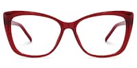 Farris Square Red Glasses0