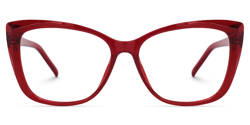 Farris Square Red Glasses | Zeelool Glasses0