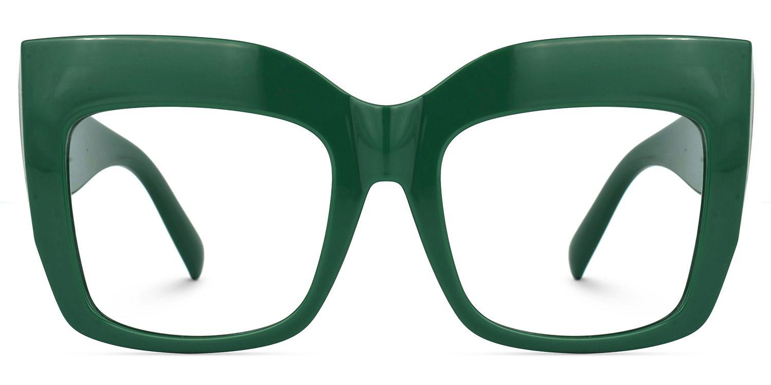 Alberta Cat-Eye Green Frame Glasses | ZEELOOL Canada0