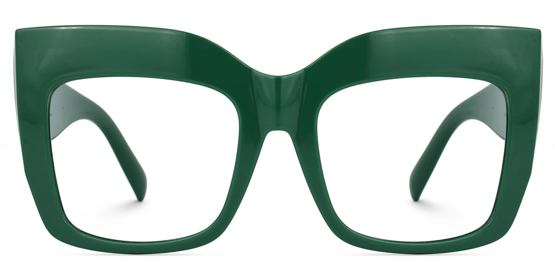 Alberta Cat-Eye Green Frame Glasses | Zeelool0