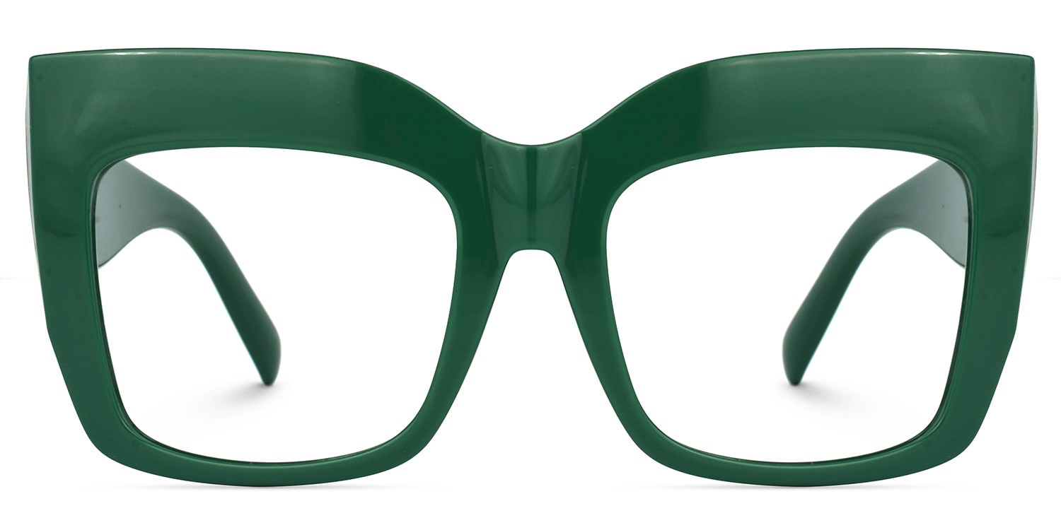 Alberta Cat Eye Green Glasses