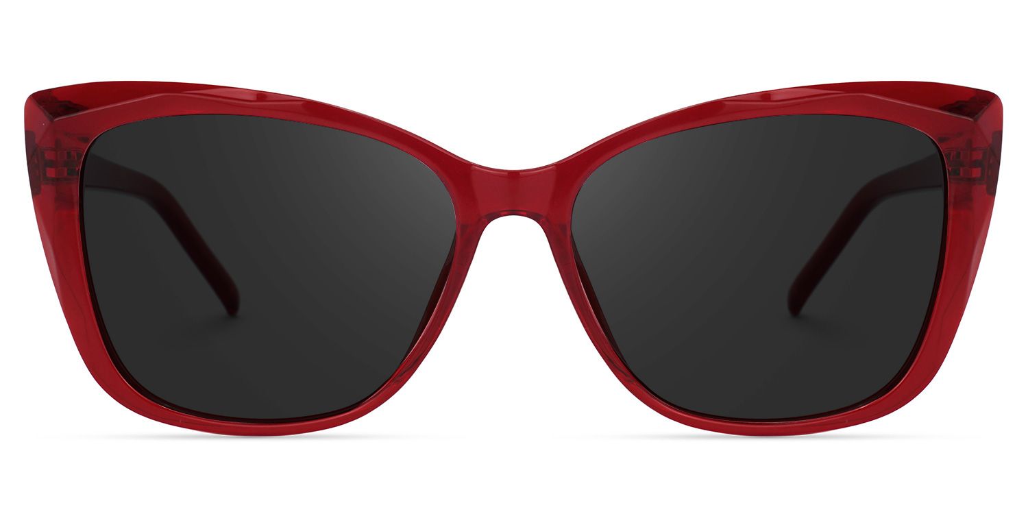 Farris Cat Eye Red Sunglasses for Women & Men | ZEELOOL0