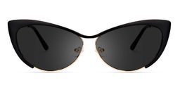 Ellen Cateye Black Sunglasses0